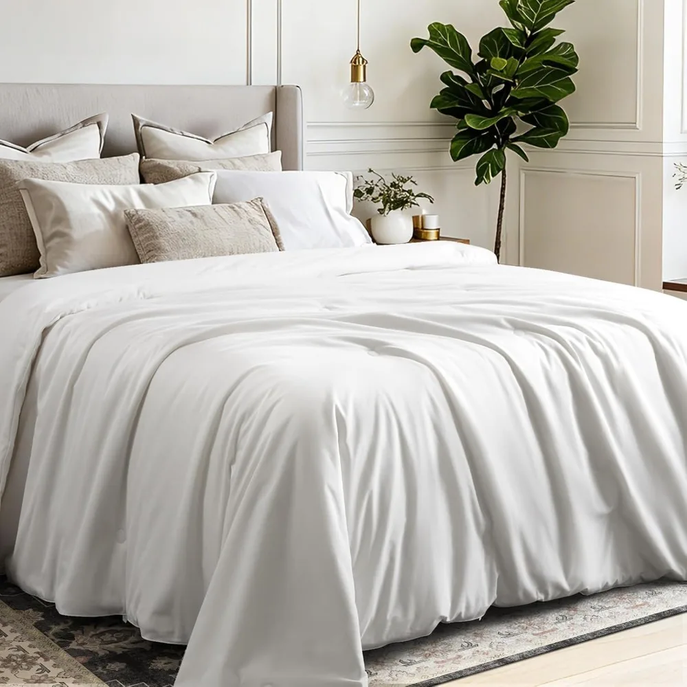 Duvet Insert White - 100% Moerbeizijden Dekbedovertrek - Warme Winterdekbed