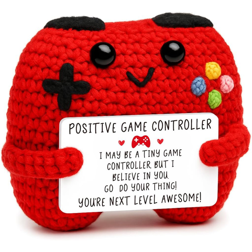 Home And Textiles Today - Grappige emotionele ondersteuning positieve gehaakte gamecontroller