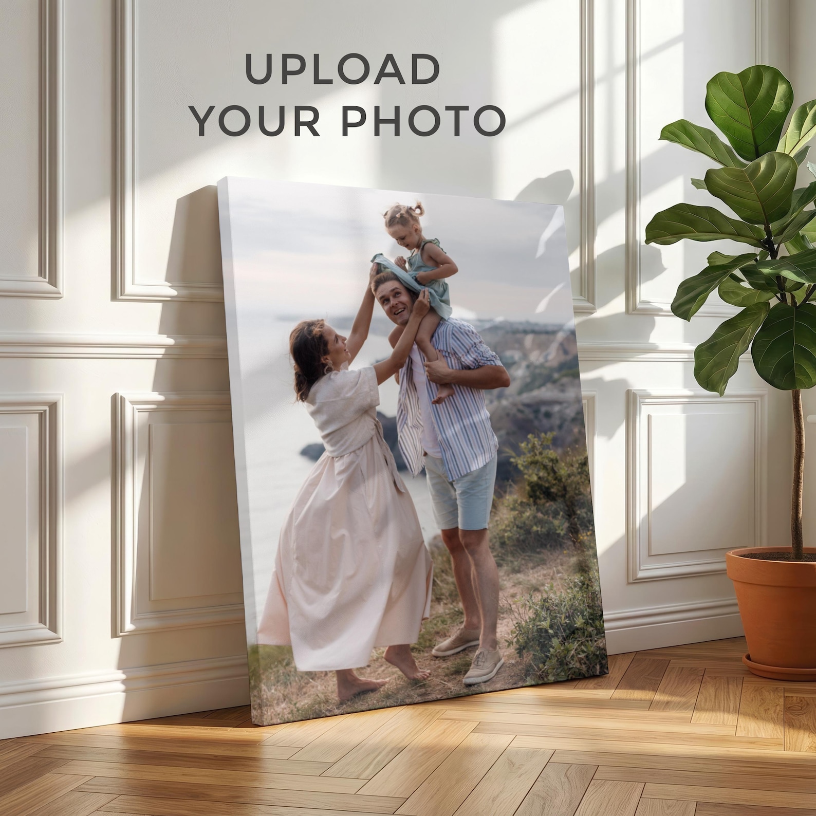 Home And Textiles Today - Gepersonaliseerd fotocanvas, op maat gemaakte familie-wanddecoratie,