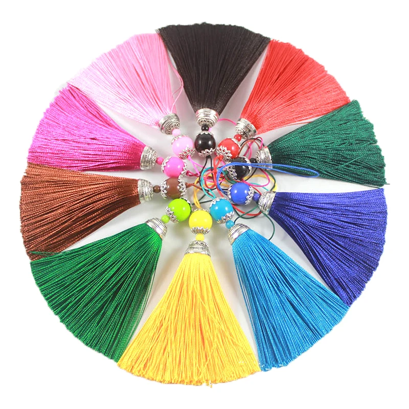 Home Ec Textiles - 2/5Pcs 8Cm Zijde Kwastje Met Acryl