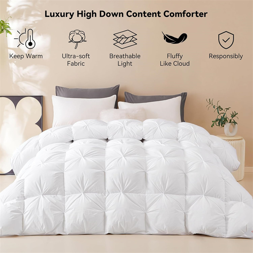 Duvet Insert White - High-end witte gans duwon dekbed 3D