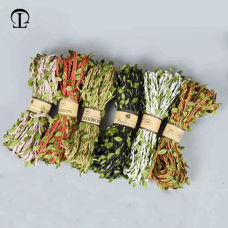 Home Ec Textiles - 5Meter Diy Henneptouw Met Bladtouw Natuurlijk