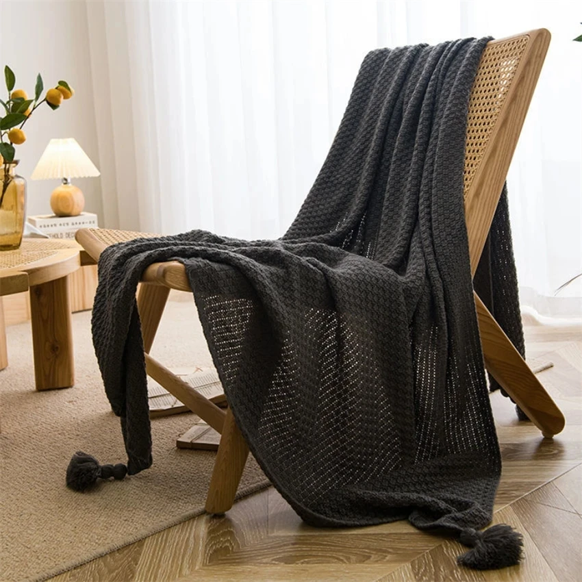 Noordse dekens voor bed, bank, - Throw Blanket Chunky Knit recensie en prijs