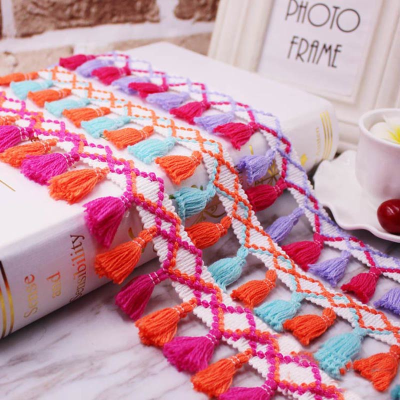 1 yard/lot Kwastje Fringe trim - Home Ec Textiles recensie en prijs