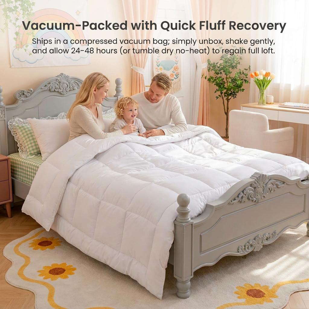 Witte dekbedovertrekset, tweep - Duvet Insert White recensie en prijs